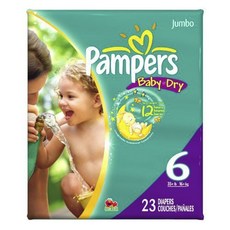 Pampers 幫寶適 baby-dry黏貼型尿布, 第6階段, 23片