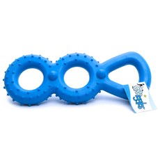 GRRiggles 橡膠寵物拉扯玩具, 1個, 藍色