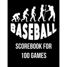 (英文圖書) Baseball: Scorebook For 100 Games 平裝版, Independently Published, 英文