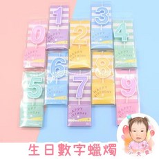 在台現貨 附發票 糖果色生日數字蠟燭 慶生蛋糕裝飾蠟燭