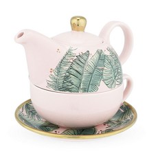 Pinky up 艾迪生茶壺 355ml+茶杯 236ml 茶葉一套, 1個, 熱帶