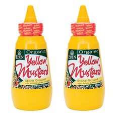 EDEN ORGANIC 蘋果醋黃芥末醬, 2個, 255克