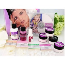 艾薇奈兒 EZ 水晶指甲入門組合，專業美甲套裝，新手適用，多色水晶粉，附教學光碟