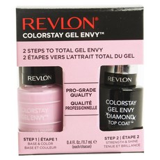 REVLON 露華濃 護色凝膠指甲油 & 亮光凝膠指甲油 11.7ml 套組, 1個, 戀愛