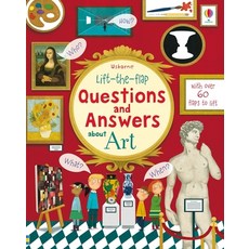 (英文圖書)Lift-The-Flap Questions and Answers about Art Board Books, Usborne Books, 英文, 硬頁書