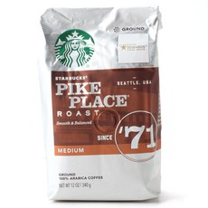 STARBUCKS 星巴克 派克市場咖啡粉, 340克, 研磨咖啡
