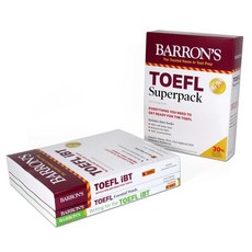 TOEFL Superpack: 3 Books + Practice Tests + Audio Online 平裝版, Barrons Educational Series, 英語
