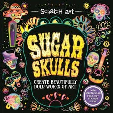 (英文圖書) Scratch Art： Sugar Skulls-Adult Scratch Art Activity Book： Create Gorgeous Día de Los Muertos... 平裝版, Sparkpool, 英文