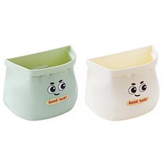 冰箱磁吸收納盒 收納筒 廚房收納 筆筒 免打孔 大容量, 綠色