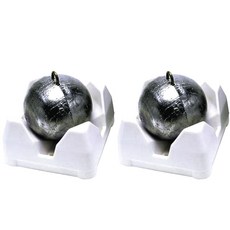 Scotty Weight Mate 釣魚道具, 2入, 白色