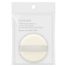 LISSAGE Beauty Aura濾鏡粉撲, 1個, 白色