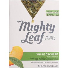 mighty Leaf 蜜桃白茶三角茶包, 15件, 2.5克