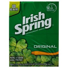 Irish Spring 原味除臭皂, 106.3g, 8入