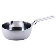 MIYAZAKI 宮崎製作所 Geo Products七層構造片手鍋, 1個, 銀, 18cm