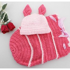 QBABY SHOP 寶寶寫真 小豬造型吊帶褲/睡袋款 新生兒寫真造型服裝 寶寶攝影服裝