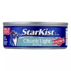 STARKIST 植物油浸漬淡味鮪魚塊, 1個, 142g