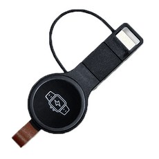 Wephone 通用型磁吸手錶無線充電器(USB/Type-C)，磁吸無線充電，雙接口設計，輕巧便攜, 黑色, 1個