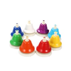 DABell 按壓式手搖鈴 8音 DTB-8, 彩虹色, 1套