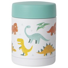 Now Designs 雙層不鏽鋼食物罐, 354.9ml, 帥氣恐龍