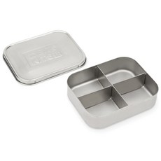 Bits Kits零食容器 一般便當盒 4格, 1個, 不銹鋼