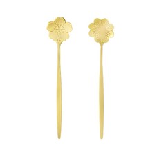 Pinky up 下午茶花茶勺 2 包, 2件, 金子