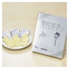 Ishiya 雪人造型白巧克力 18包入, 1個, 126g