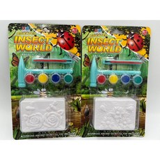 玩具兄妹 現貨 挖掘昆蟲彩繪考古玩具組，附工具可挖掘古代動物化石，蜜蜂蝴蝶瓢蟲多款可選，包裝精美, 1個