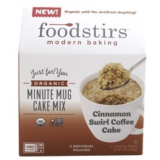 Foodstirs Minute Mug Cake Mix 肉桂漩渦咖啡蛋糕, 1個, 288克