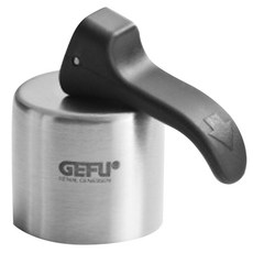 GEFU 瓶塞 瓶蓋, 1個, 銀色+黑色