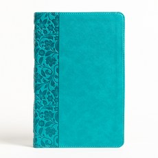 (英文圖書) NASB Large Print Personal Size Reference Bible Teal Leathertouch Imitation Leather, Holman Bibles, 英文, 仿皮