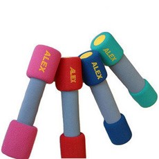 ALEX 韻律啞鈴 2磅(2支) 粉紅色 輕巧 舒適 健身 瑜珈, 1個, 2磅