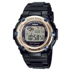 CASIO 卡西歐 女款Baby-G超強夜光太陽能20Bar防水運動手錶 BGR-3003U-1JF
