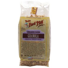 Bob's Red Mill 肉桂葡萄乾格蘭諾拉麥片, 1袋, 340g