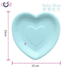 瘋餐具 寶寶粉愛心造型蛋糕盤(25個) 生日紙盤 派對紙盤 造型紙盤 蛋糕紙盤 生日蛋糕盤 點心盤 生日派對, 1套, 25個裝