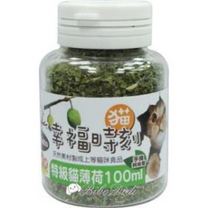 毛球寵物 幸福時刻 特級貓薄荷貓草 100ml/250ml 天然手摘純細葉 貓咪零食, 1個, 貓薄荷