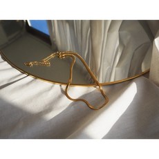 IS 鈦鋼3mm扁蛇鍊鎖骨鍊短鍊頸鍊鋼鍍金歐美風, 1個