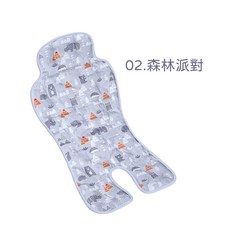 十月結晶 一體推車涼蓆 嬰兒車涼墊 寶寶汽座涼墊 四層結構透氣舒適 多功能涼感坐墊, 混合色