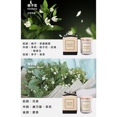 Ohmarket 香氛蠟燭 緞帶白瓶設計 大豆蠟天然精油成分, 1個, 100ml, 枙子花