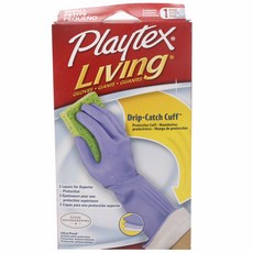 Playtex Living Drip-Catch 袖口手套 橡膠手套 S, 1個