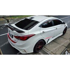 JGTC Elantra X包 EX版 前後保桿 微寬體側裙 定風翼 燈眉 車頂鳍 塑膠材質 公司貨