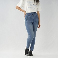 LOVETOXIC 女孩高腰緊身牛仔褲