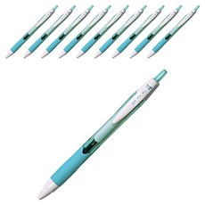 Uni 三菱 JETSTREAM 國民溜溜筆 0.5mm, 10入, 天藍色(筆桿)