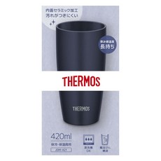 THERMOS 膳魔師 真空隔熱保溫杯 JDM-421 RBE, 黑色, 420ml, 1個
