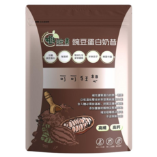 孅豌美 豌豆蛋白-可可狂想，高纖高鈣，補充優質蛋白，無人工添加，健康美味新選擇, 500g, 1個