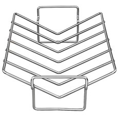 HIC 燒烤架 銀色, 1個, 38.1 x 27.9 x 10.2 厘米