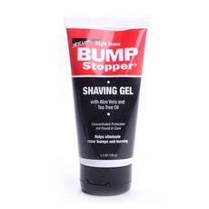 HIGH TIME Bump Stopper 剃須凝膠蘆薈和茶樹油, 1個, 150克