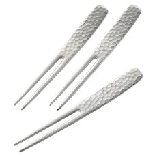 YOSHIKAWA 吉川 居酒屋商品下酒菜叉子 3個入, 1個, 銀