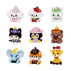 程湘嚴選 台灣現貨 潮樂創 動物 卡皮巴拉積木 微型積木 鑽石積木 拼裝積木 卡通積木 積木玩具, K287長頸鹿