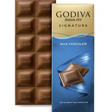 GODIVA 招牌濃郁滑順牛奶巧克力, 1個, 90g