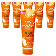 alba BOTANICA 潤膚芒果香草刮鬍膏, 6個, 227克